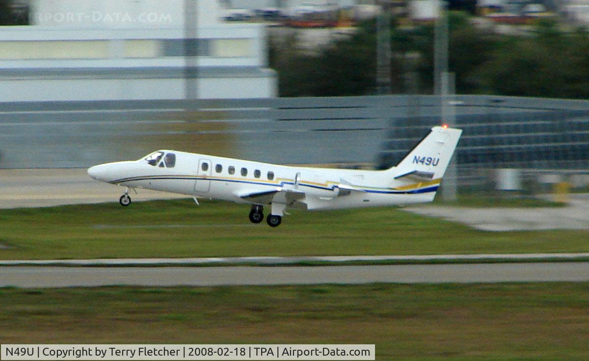 N49U, 1979 Cessna 550 Citation II C/N 550-0082, Cessna 550 lifts off at Tampa