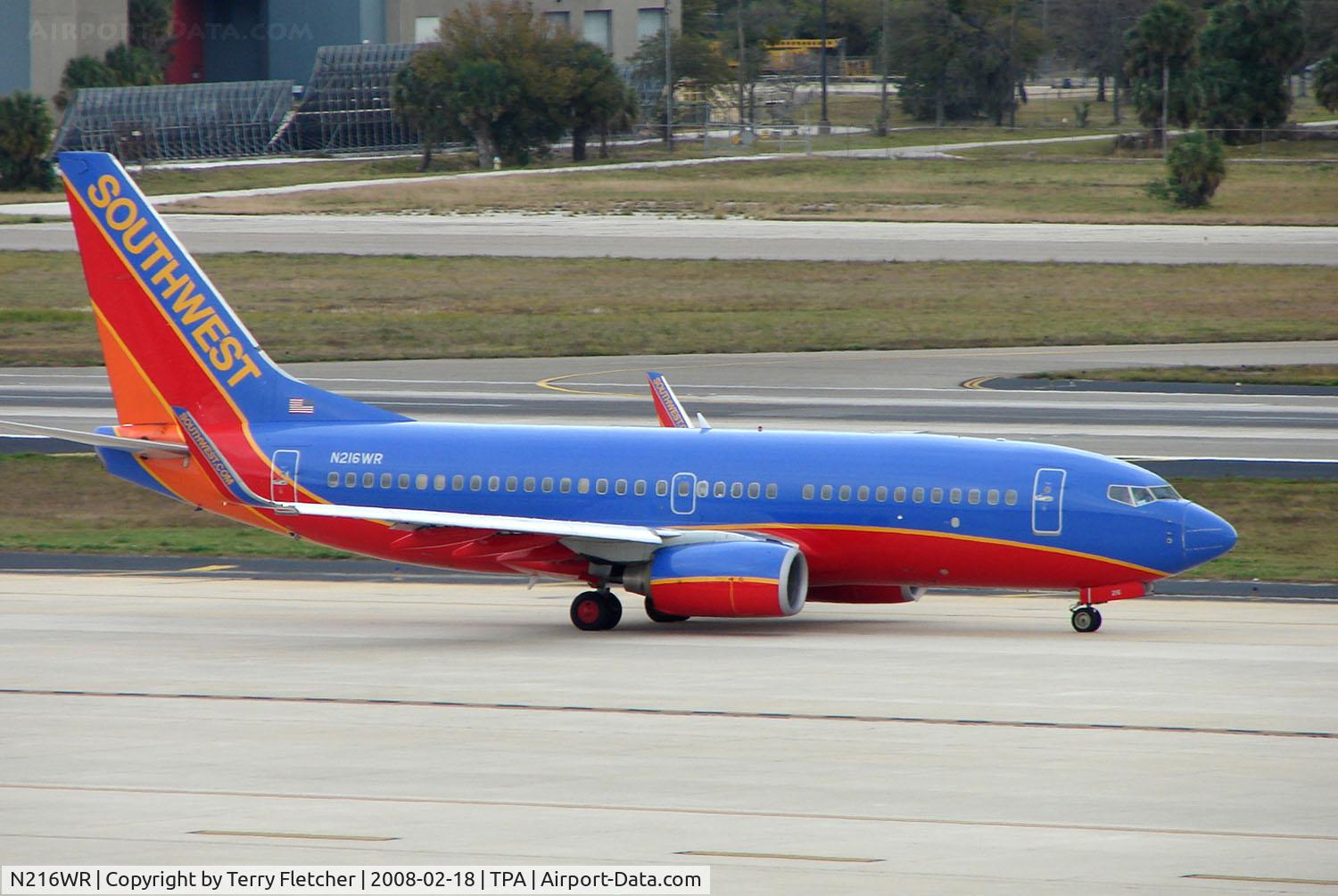 N216WR, 2005 Boeing 737-7H4 C/N 32488, Southwest B737 at Tampa