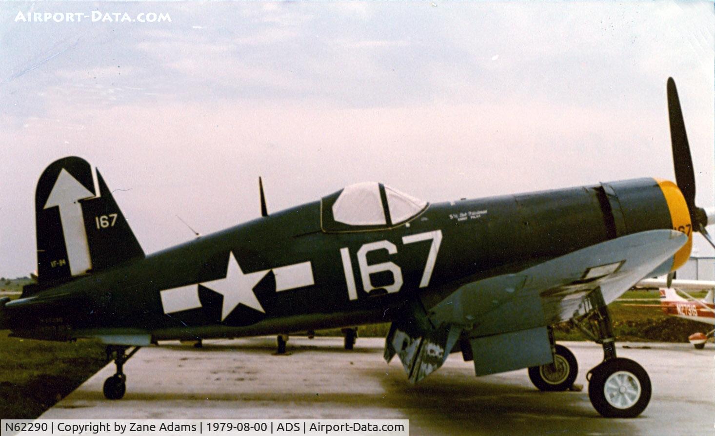 N62290, 1945 Goodyear FG-1D Corsair C/N 3890, At Addison Airport, Dallas, TX