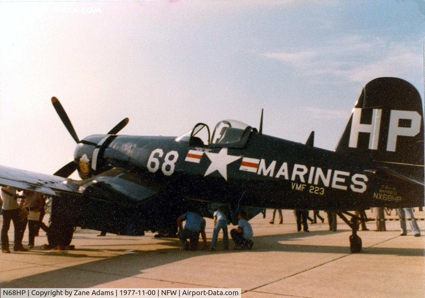 N68HP, Vought F4U-4 Corsair C/N 9456, Corsair at Carswell AFB