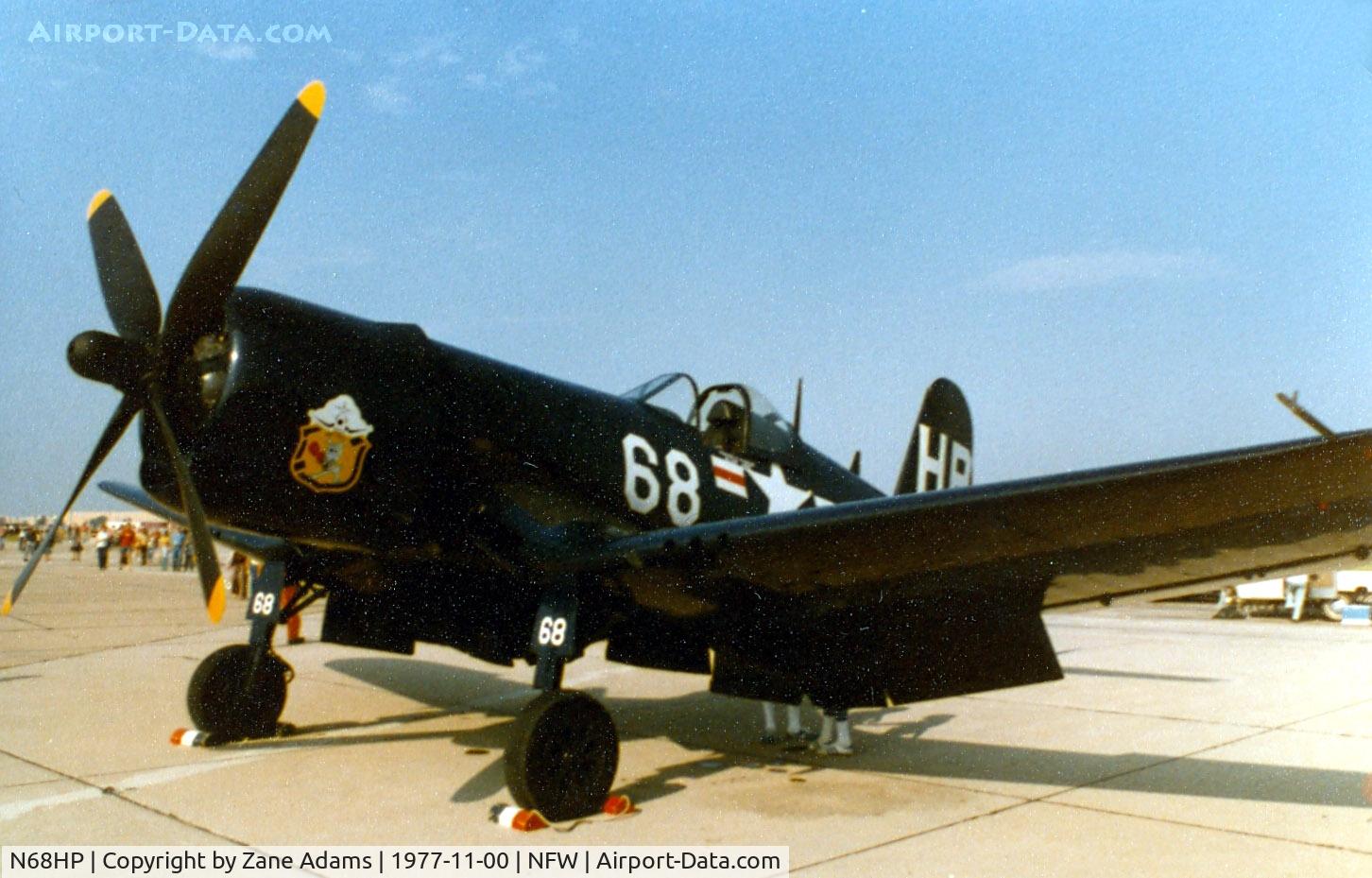 N68HP, Vought F4U-4 Corsair C/N 9456, Corsair at Carswell AFB