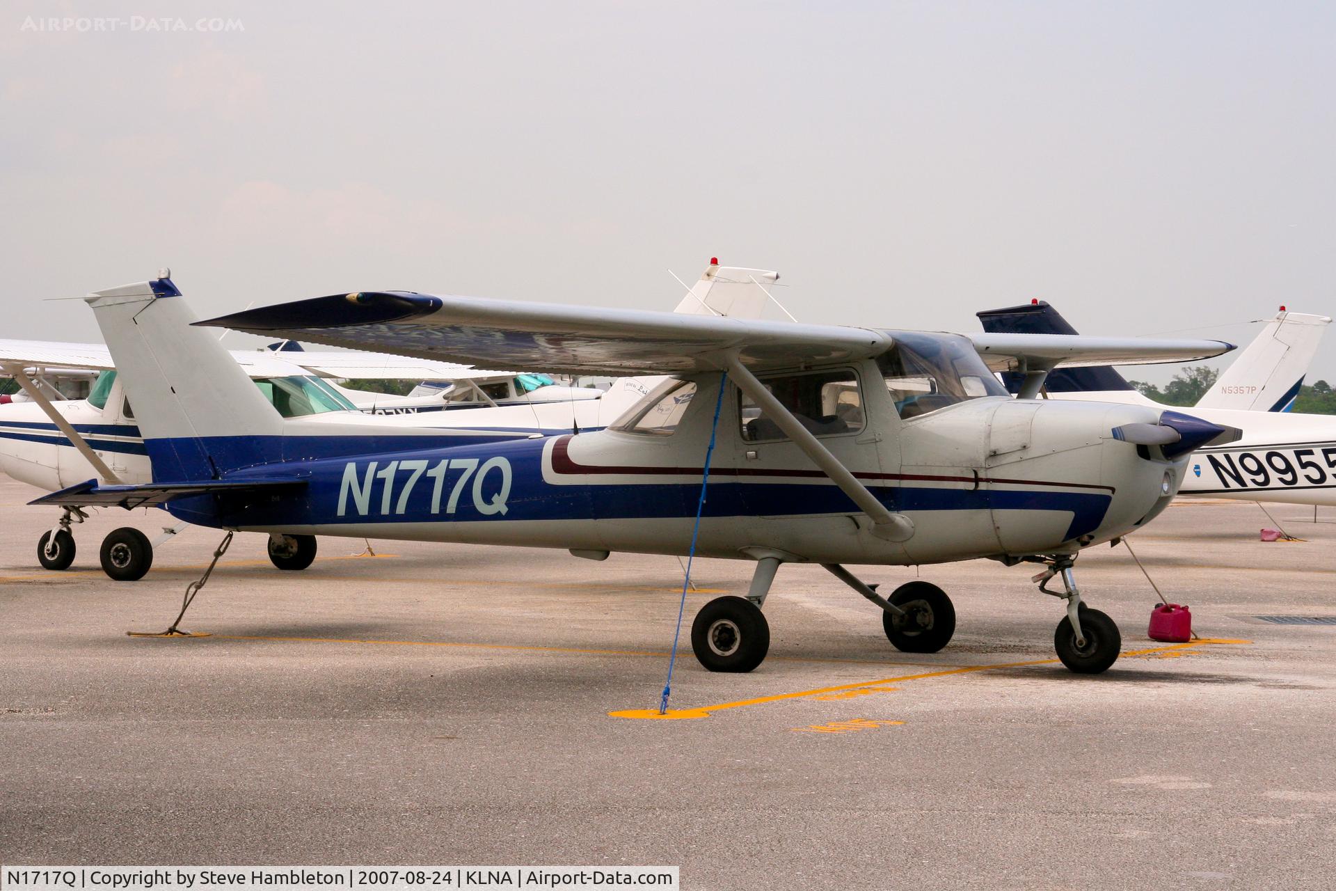 N1717Q, 1971 Cessna 150L C/N 15073017, Cessna 150 at Lantana, FL looking well for its age.