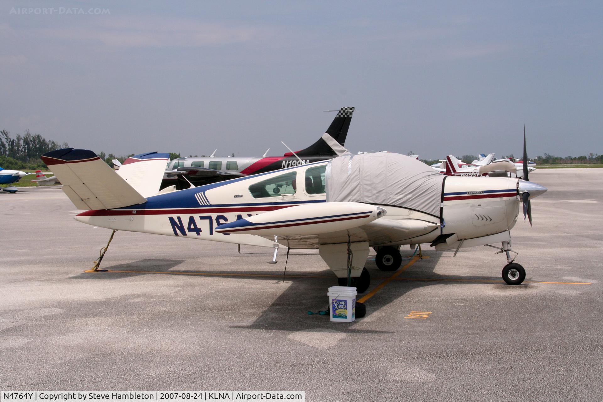 N4764Y, 1973 Beech V35B Bonanza C/N D-9418, Beech Bonanza at Lantana, FL