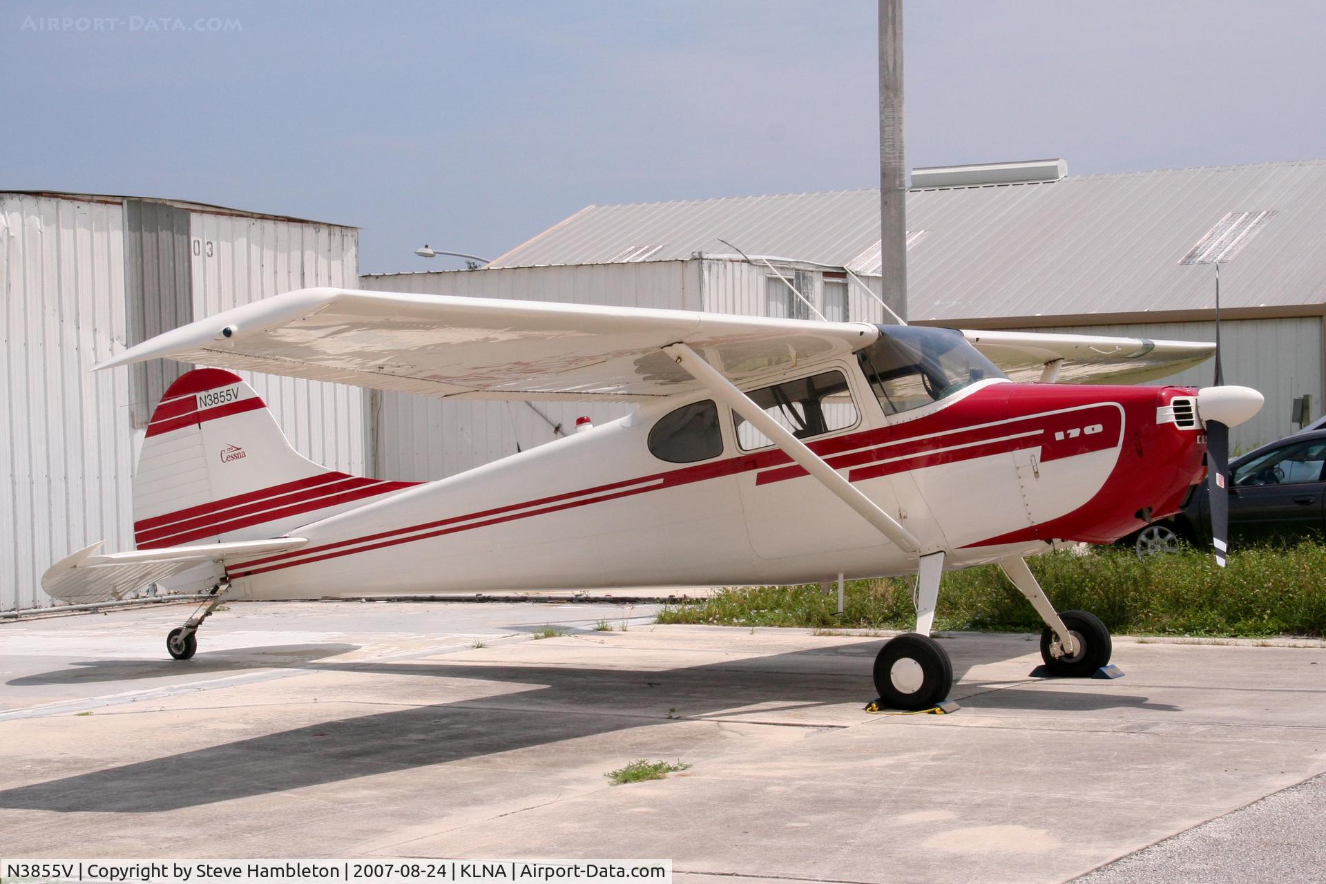 N3855V, Cessna 170A C/N 18742, Cessna 170 tail dragger