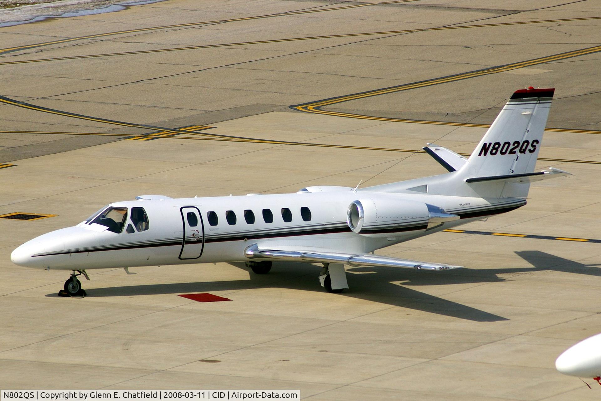 N802QS, 2006 Cessna 560 Citation Encore C/N 560-0706, On the Landmark ramp, seen from the control tower