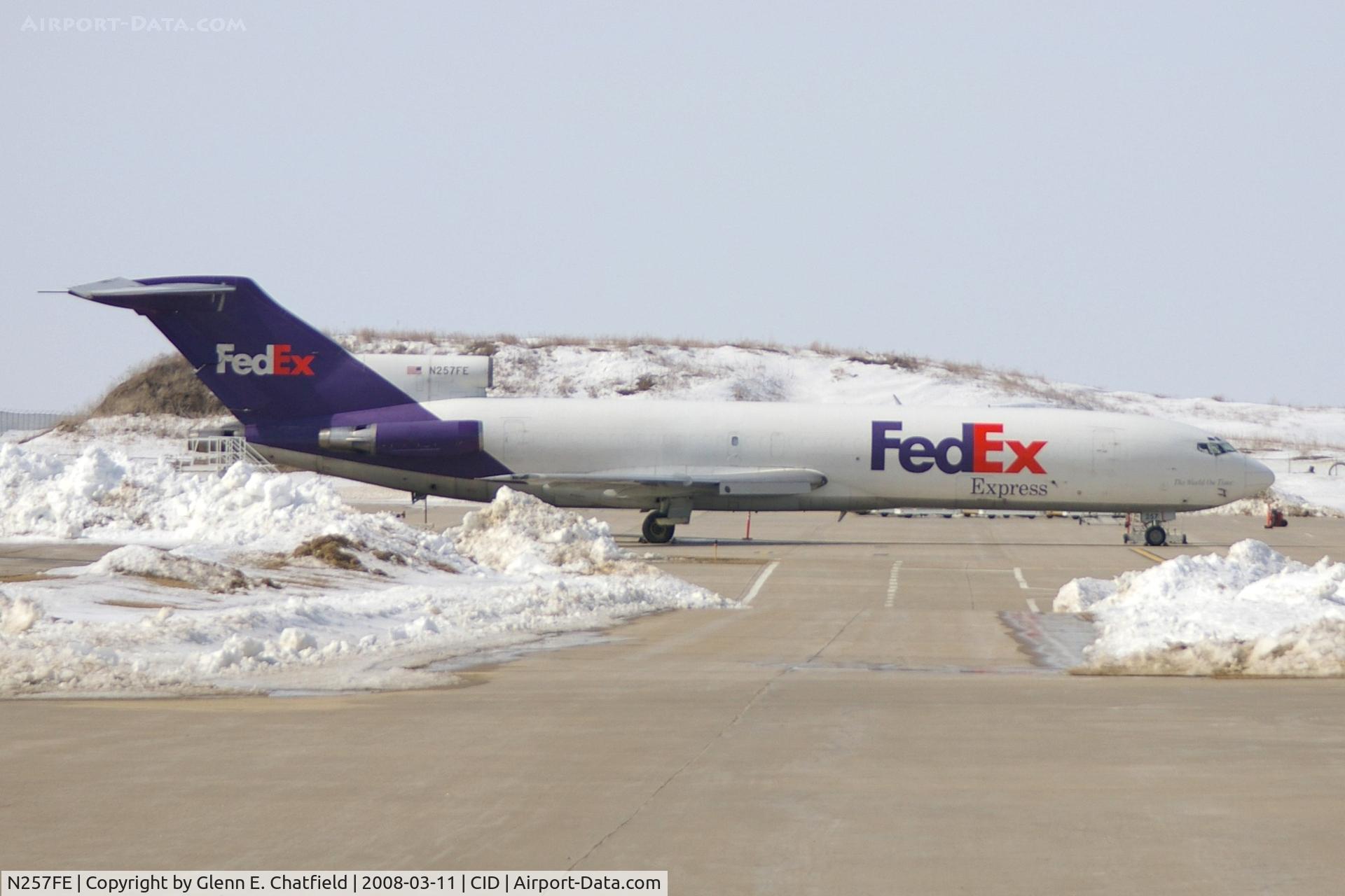 N257FE, 1975 Boeing 727-233F C/N 20939, Parked for the day at the FedEx ramp, FDX1464