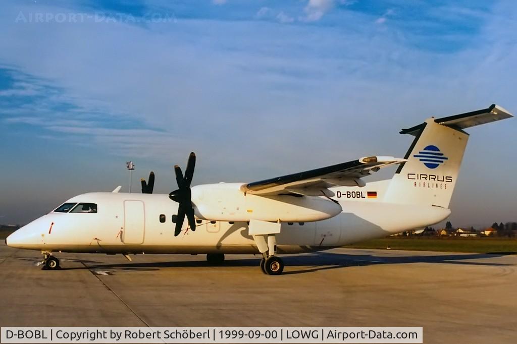 D-BOBL, 1990 De Havilland Canada DHC-8-102 Dash 8 C/N 225, Stayed for a day in Graz