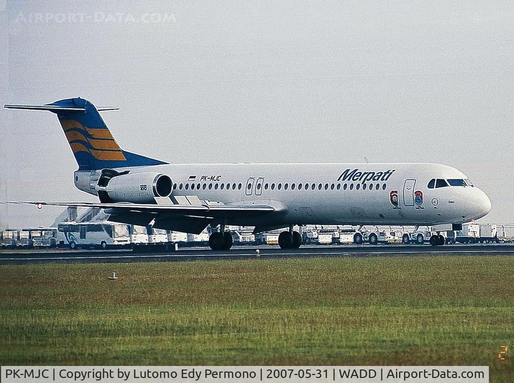 PK-MJC, 1993 Fokker 100 (F-28-0100) C/N 11463, Merpati