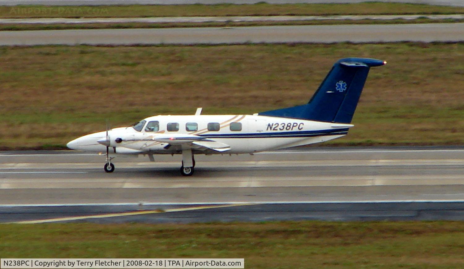 N238PC, 1981 Piper PA-42 Cheyenne III C/N 42-8001029, Piper Pa-42 arrives at Tampa