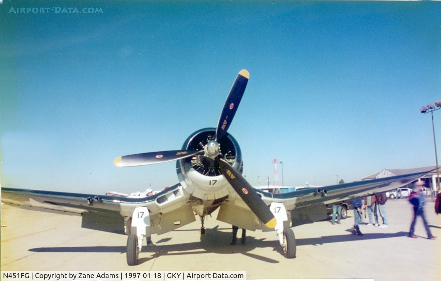 N451FG, 1945 Goodyear FG-1D Corsair C/N 3660, Corsair at Arlington, TX