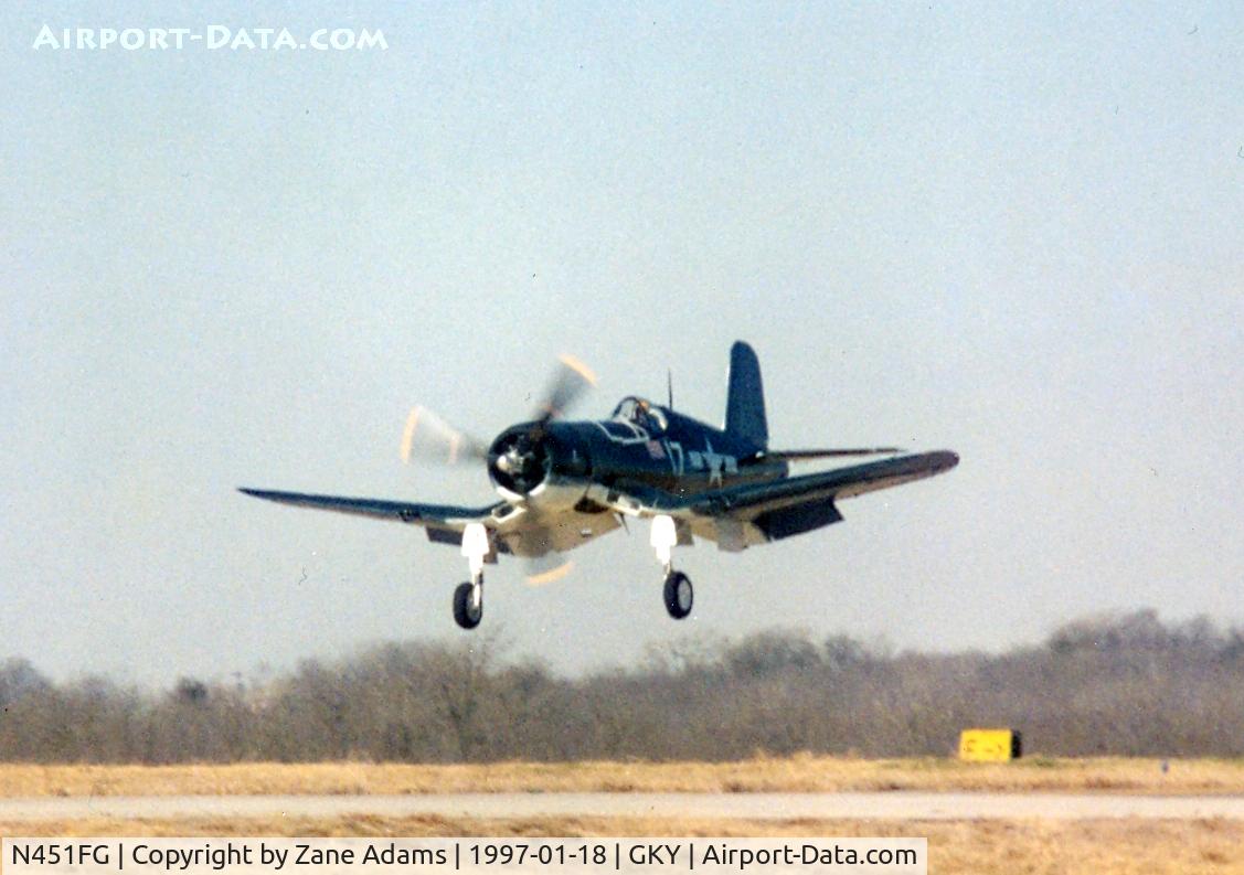N451FG, 1945 Goodyear FG-1D Corsair C/N 3660, Corsair at Arlington, TX