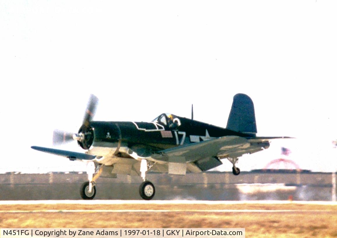 N451FG, 1945 Goodyear FG-1D Corsair C/N 3660, Corsair at Arlington, TX