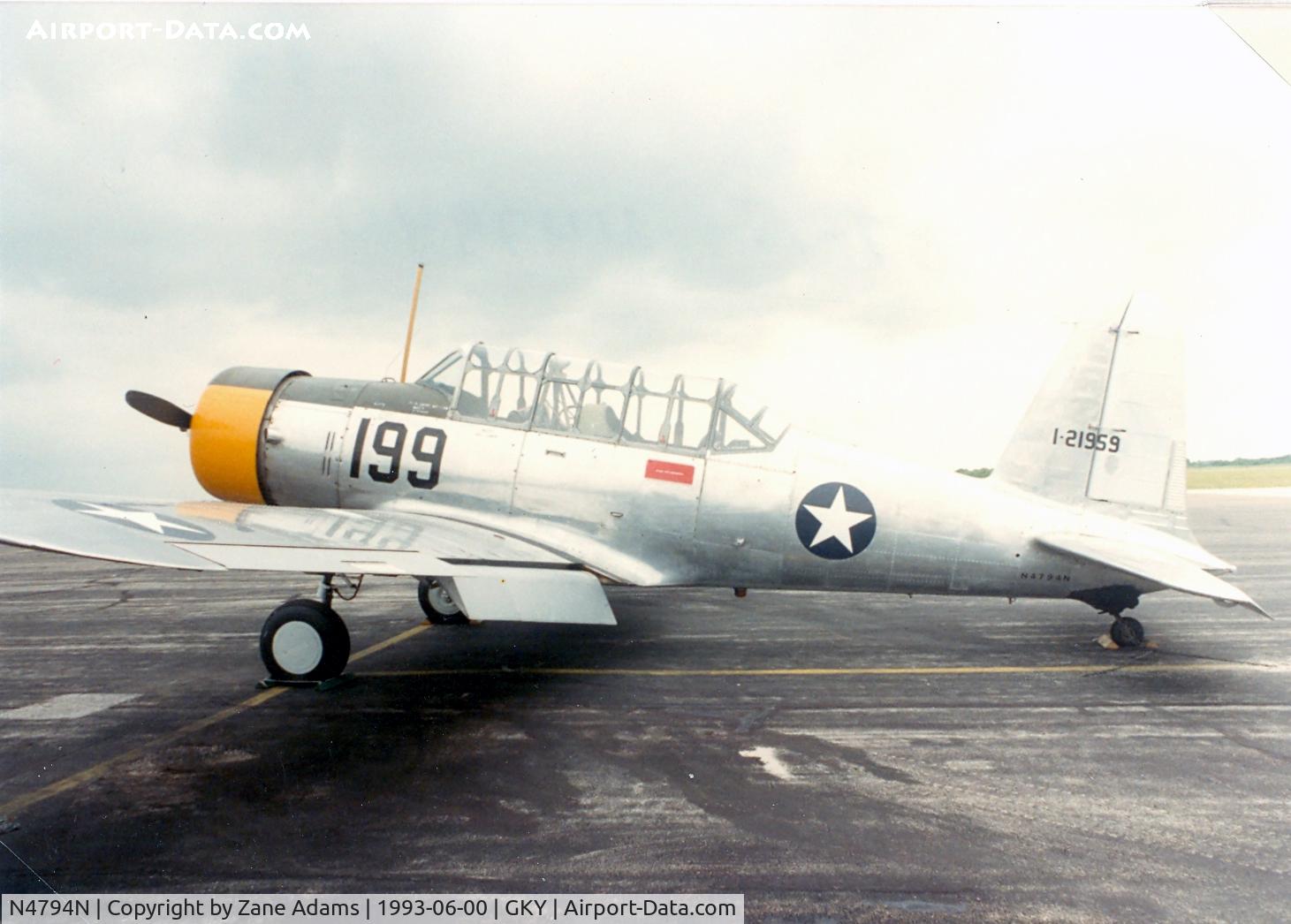 N4794N, 1942 Consolidated Vultee BT-13A C/N 5798, At Arlington Municipal