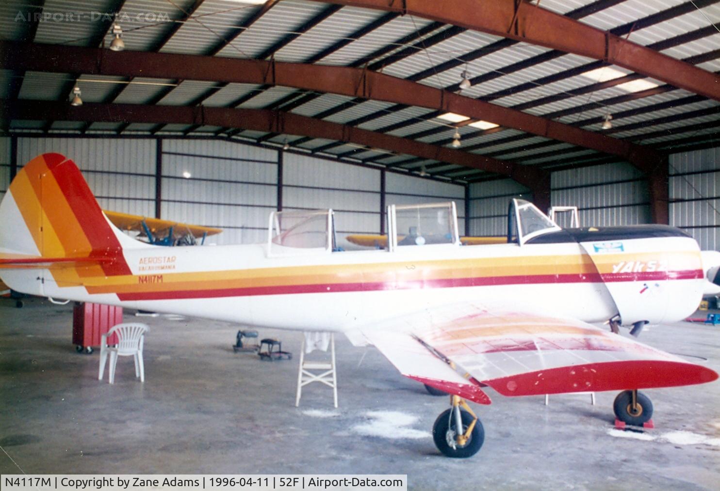 N4117M, 1992 Yakovlev Yak-52 C/N 9211610, Chinese copy of the Yak 18