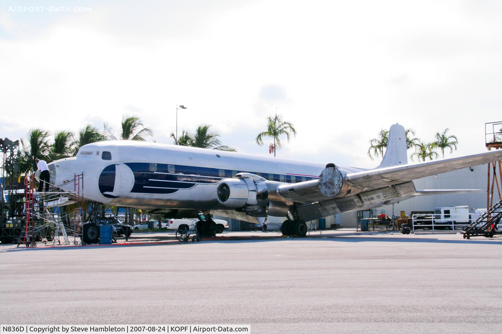 N836D, 1957 Douglas DC-7B C/N 45345, Legendary Airliners DC-7 on extensive overhaul