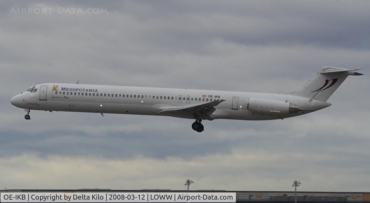 OE-IKB, 1986 McDonnell Douglas MD-83 (DC-9-83) C/N 49448, MAP-Jet MD 83 operated by Mesopotamia