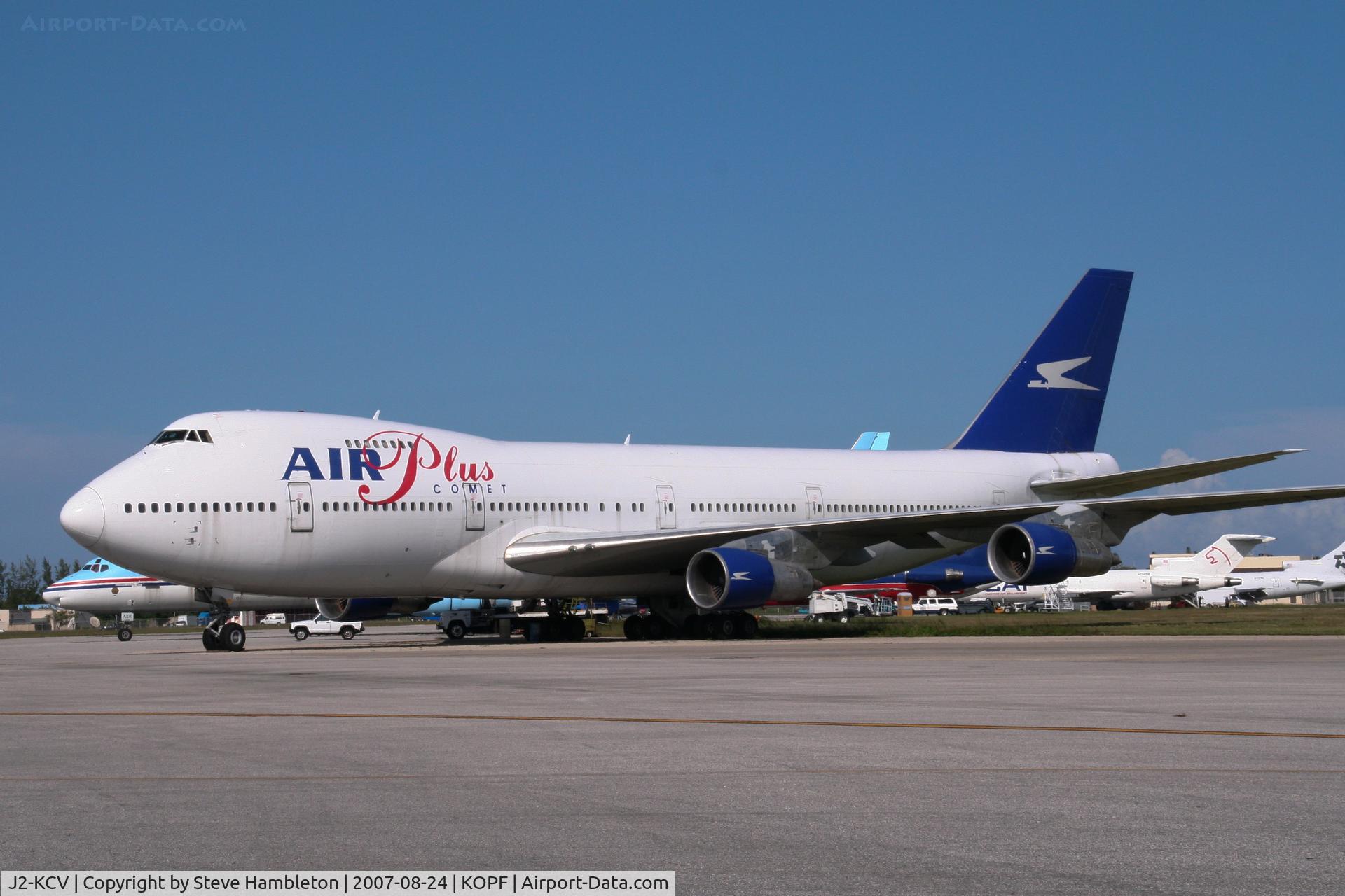 J2-KCV, 1980 Boeing 747-212B C/N 21938, Air Plus Comet 747 stored at Opa Locka