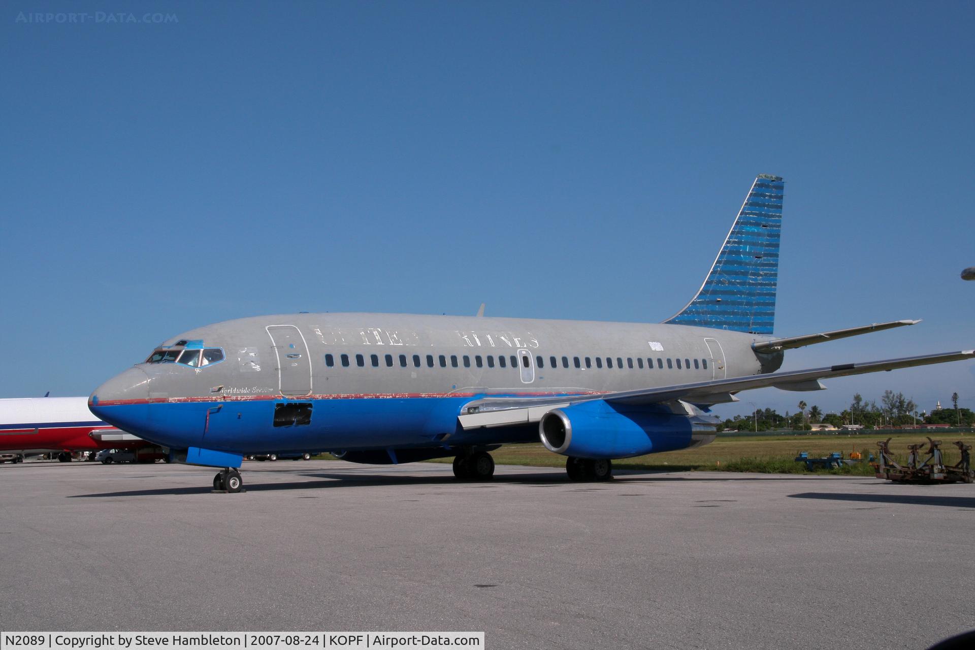 N2089, 1980 Boeing 737-291 C/N 22089, Ex United Airlines 737 stored at Opa Locka