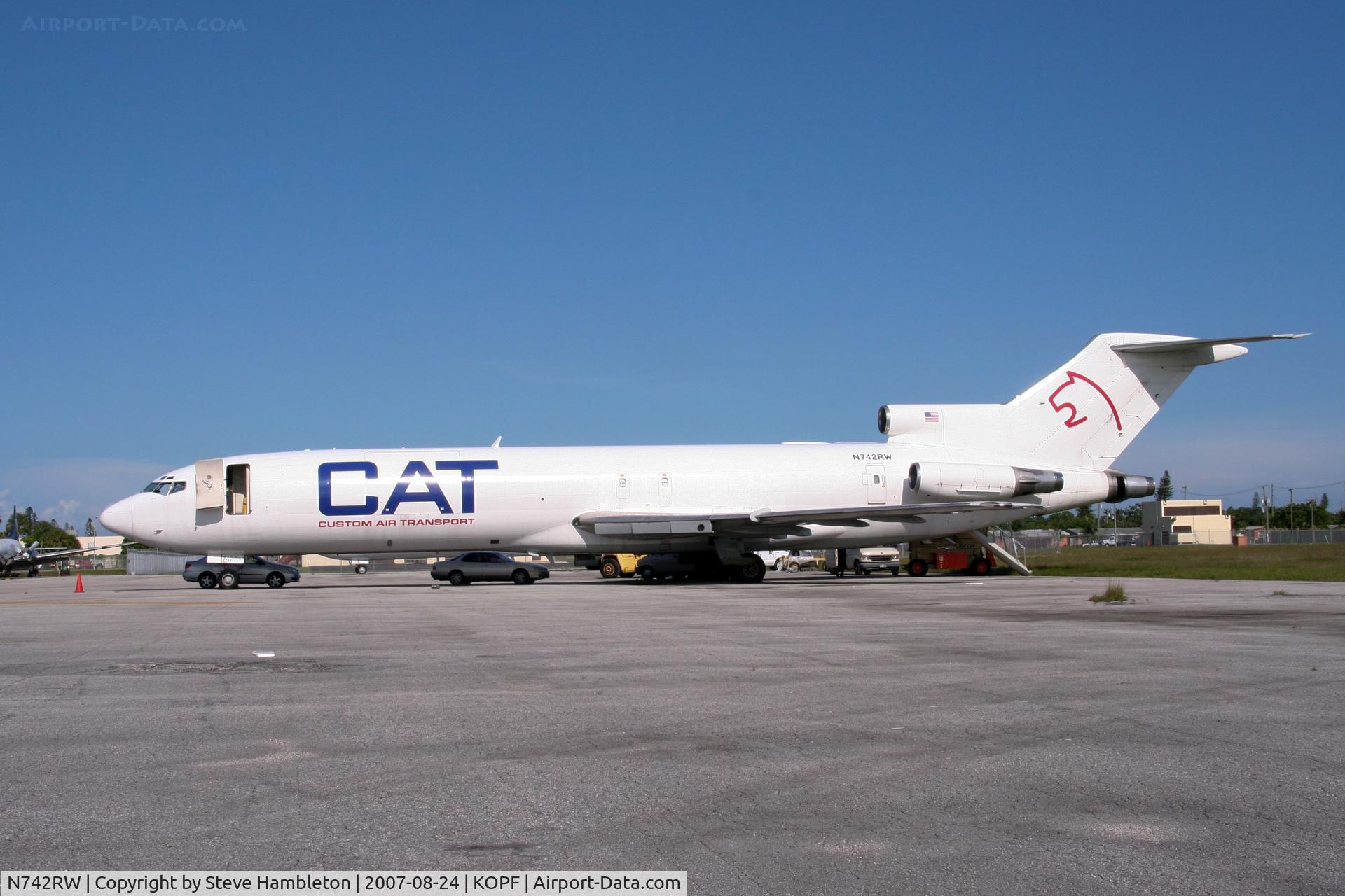 N742RW, 1980 Boeing 727-2M7 C/N 21952, Custom Air Transport 727 at Opa Locka