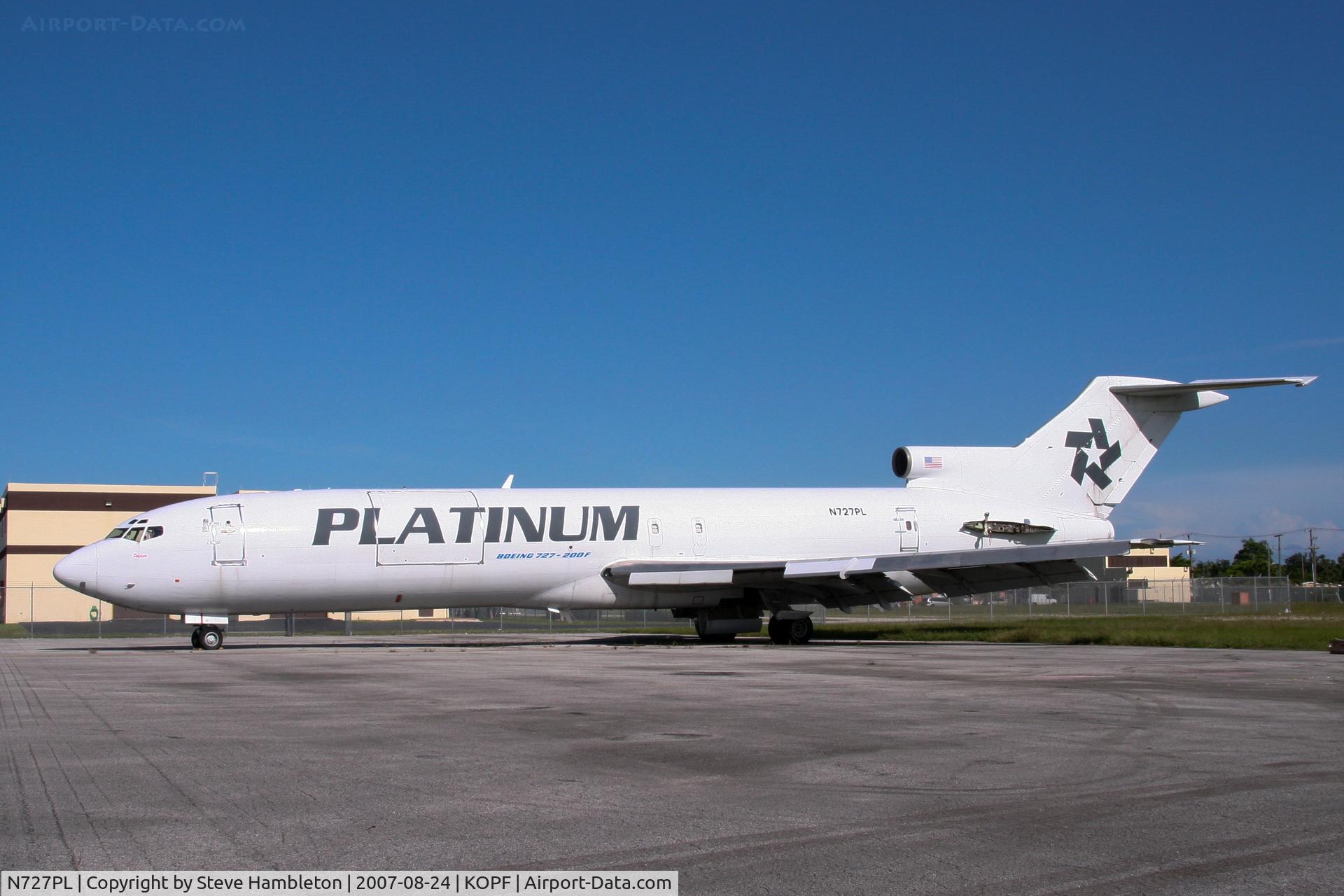 N727PL, 1973 Boeing 727-232 C/N 20643, Platinum Air 727 stored at Opa Locka