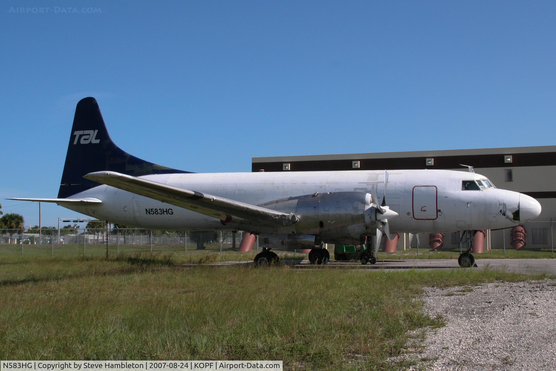 N583HG, 1953 Convair 580 C/N 65, CV-340 converted to CV-580 - Trans Air Link