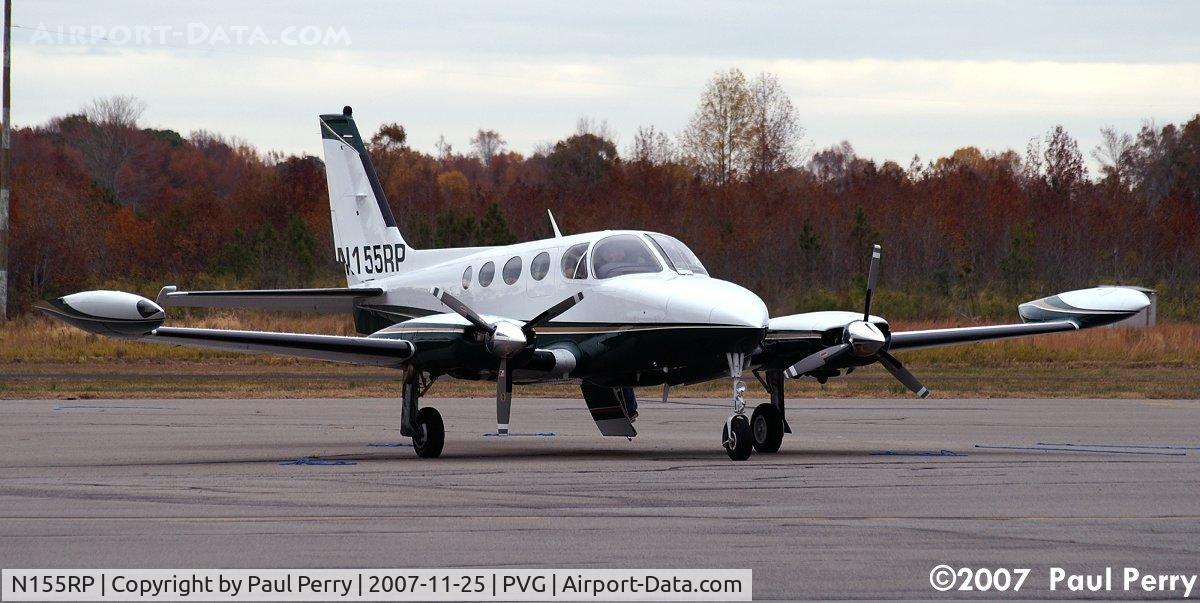 N155RP, 1981 Cessna 340A C/N 340A1265, Secured on the ramp