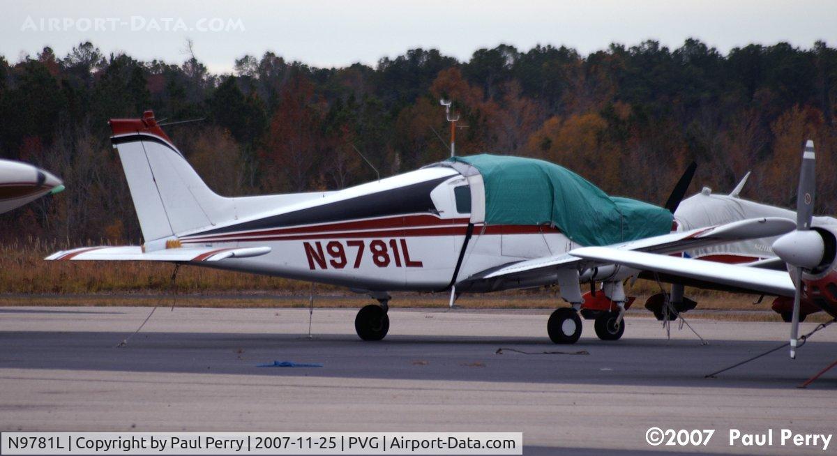 N9781L, 1969 Beech B19 Sport 150 C/N MB-481, Tied, tarped, and boxed in