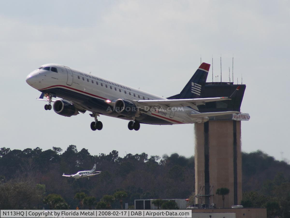 N113HQ, 2007 Embraer 175LR (ERJ-170-200LR) C/N 17000177, US Airways EMB-175