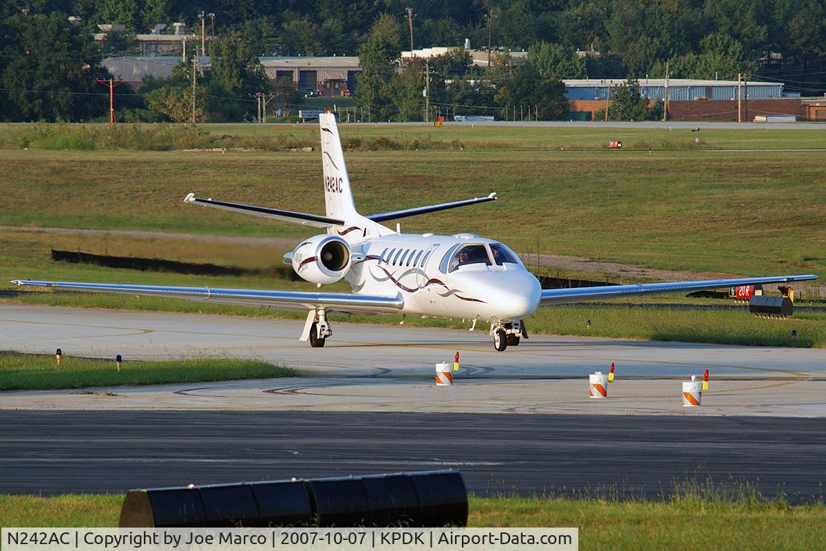 N242AC, 2002 Cessna 560 C/N 560-0609, @PDK