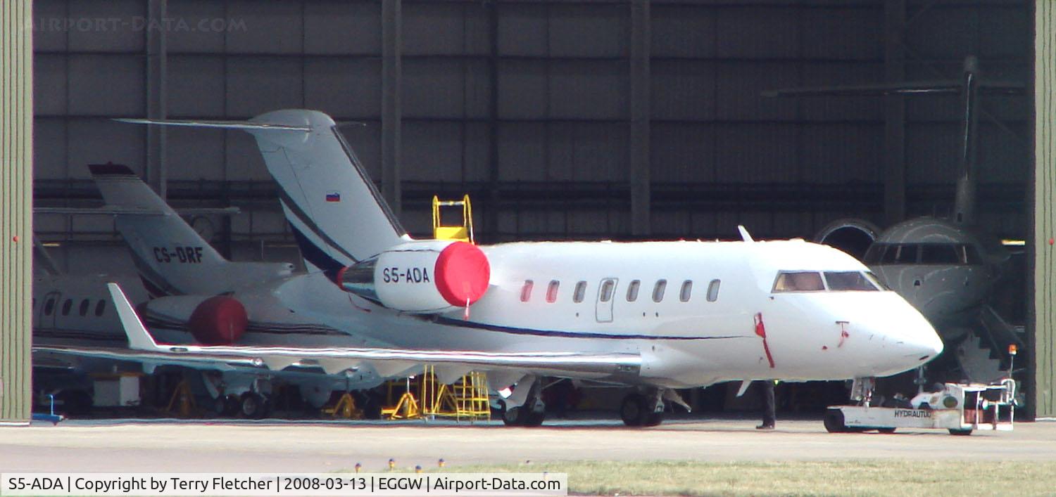 S5-ADA, 2007 Bombardier Challenger 605 (CL-600-2B16) C/N 5712, Slovenian Challenger 605 at Luton