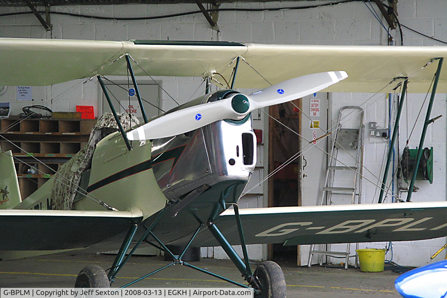 G-BPLM, 1948 Stampe-Vertongen SV-4C C/N 1004, In hangar at Lashenden/Headcorn UK