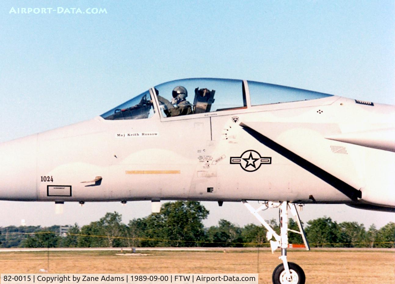 82-0015, 1982 McDonnell Douglas F-15C Eagle C/N 0828/C246, Major Keith Rassow - Demo Pilot