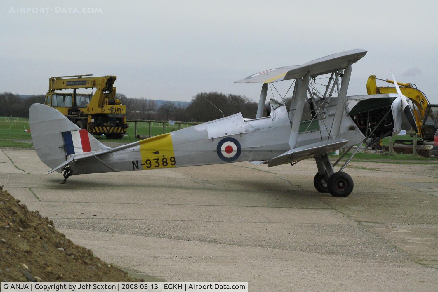 G-ANJA, 1939 De Havilland DH-82A Tiger Moth II C/N 82459, Lashenden/Headcorn