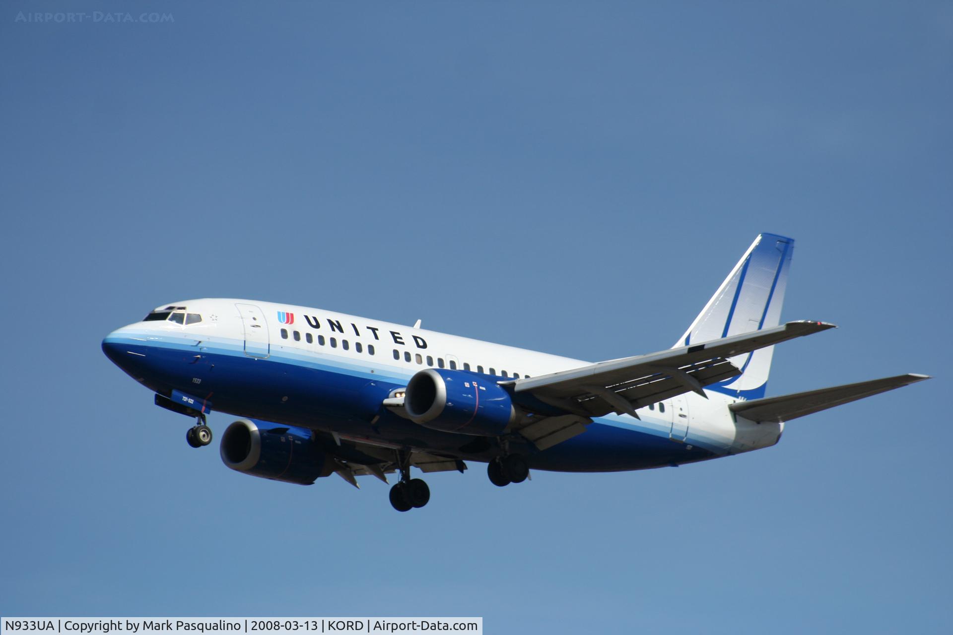 N933UA, 1992 Boeing 737-522 C/N 26659, Boeing 737-500