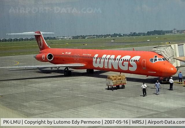 PK-LMU, 1985 McDonnell Douglas MD-82 (DC-9-82) C/N 49429, Wings Abadi Air