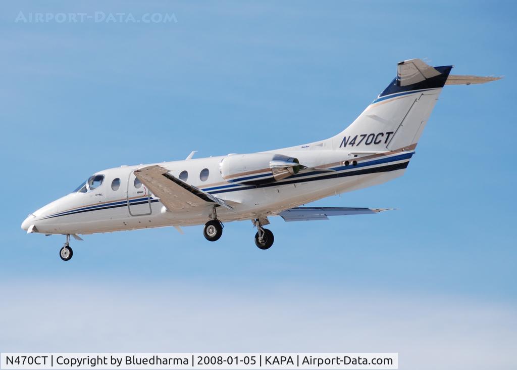 N470CT, 2007 Hawker Beechcraft 400A Beechjet C/N RK-536, Approach to 17L.