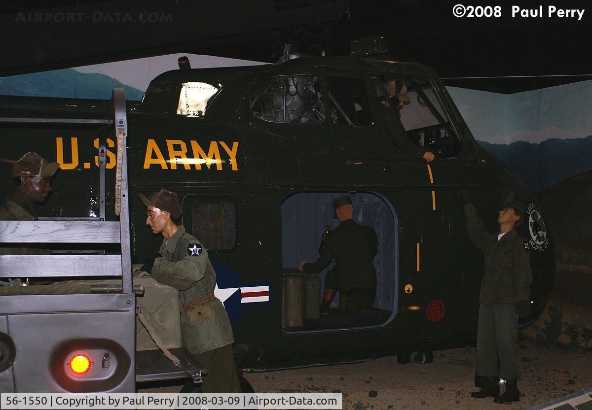 56-1550, Sikorsky H-19D Chickasaw C/N Not found 56-1550, Small cargo space by today's standards