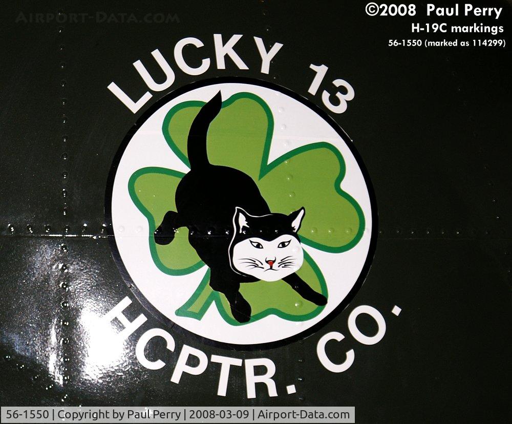 56-1550, Sikorsky H-19D Chickasaw C/N Not found 56-1550, One of the pioneer units of this type and mission