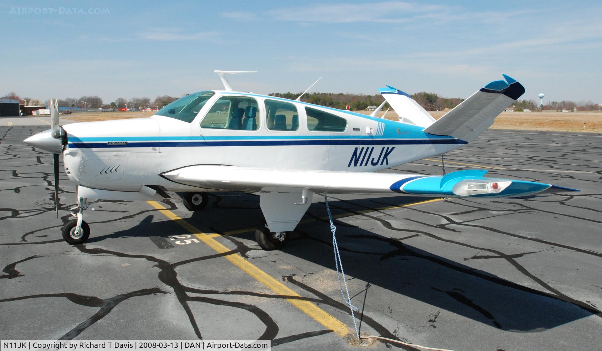 N11JK, 1973 Beech V35B Bonanza C/N D-9509, 1973 Beech V35B in Danville Va.
