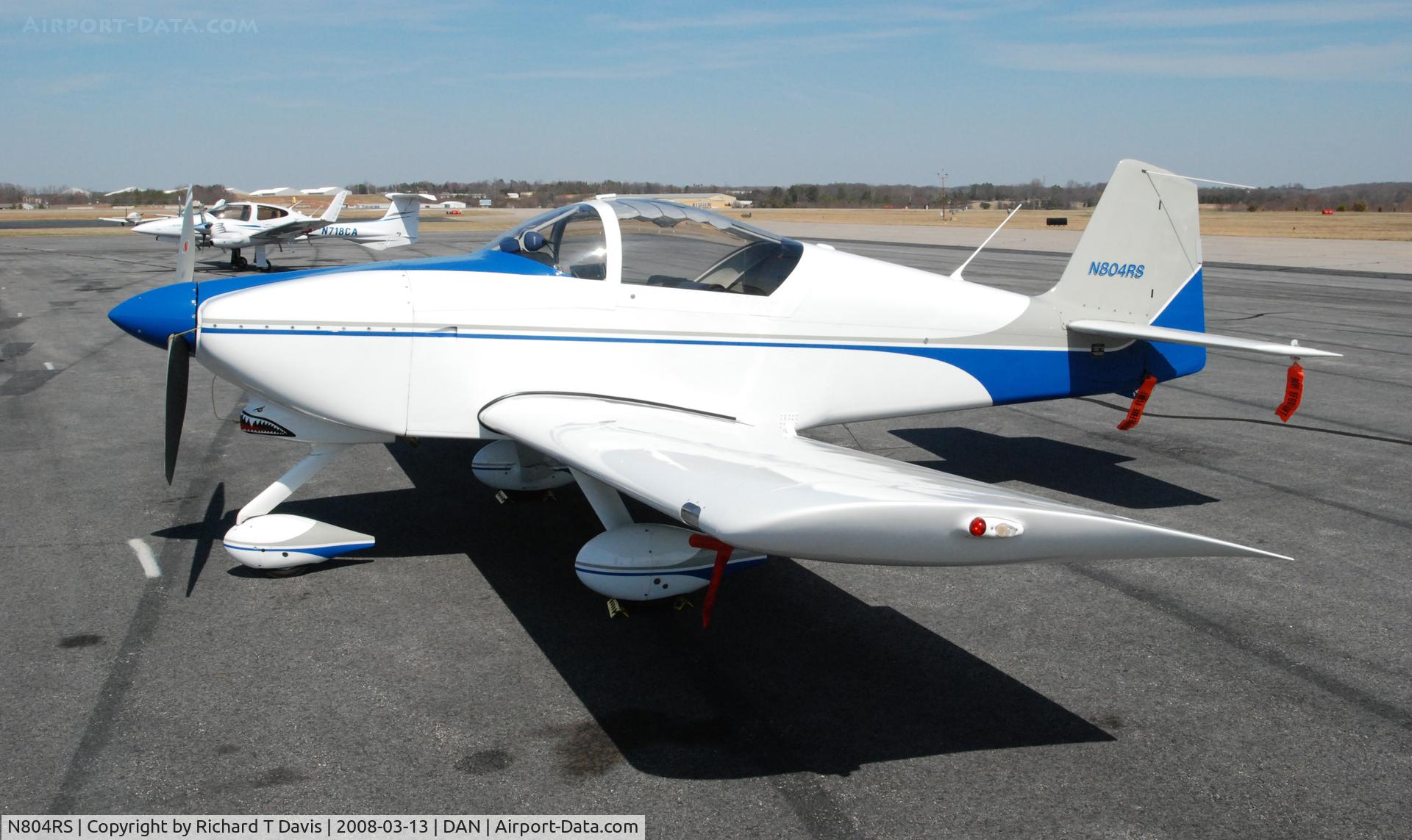 N804RS, 1999 Vans RV-6A C/N 22227, 1999 Vans RV-6A Experimental in Danville Va.