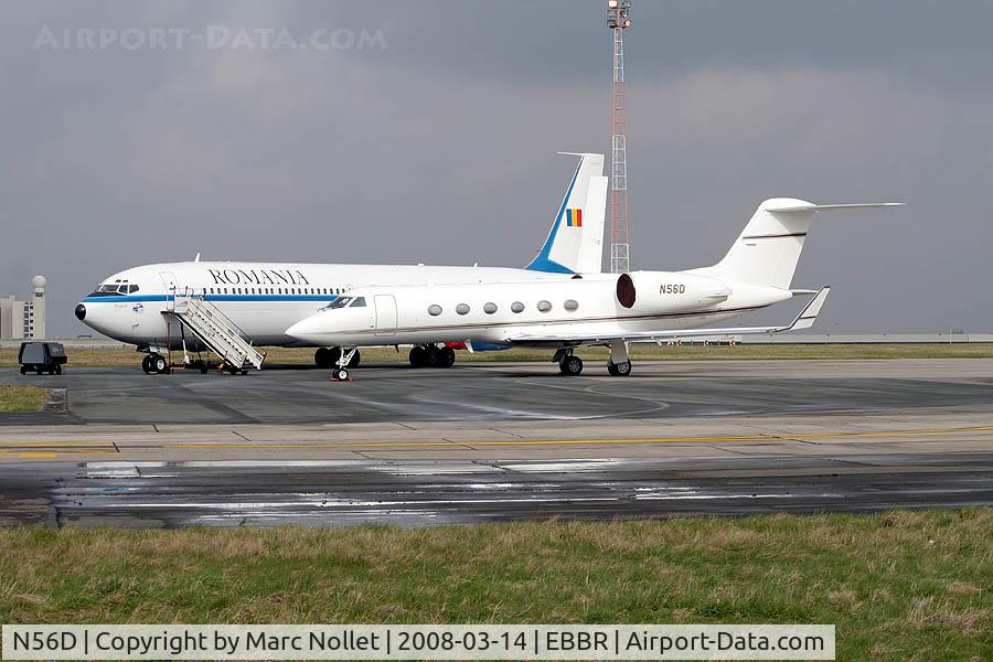 N56D, 1997 Gulfstream Aerospace G-IV C/N 1309, Parked at EBBR