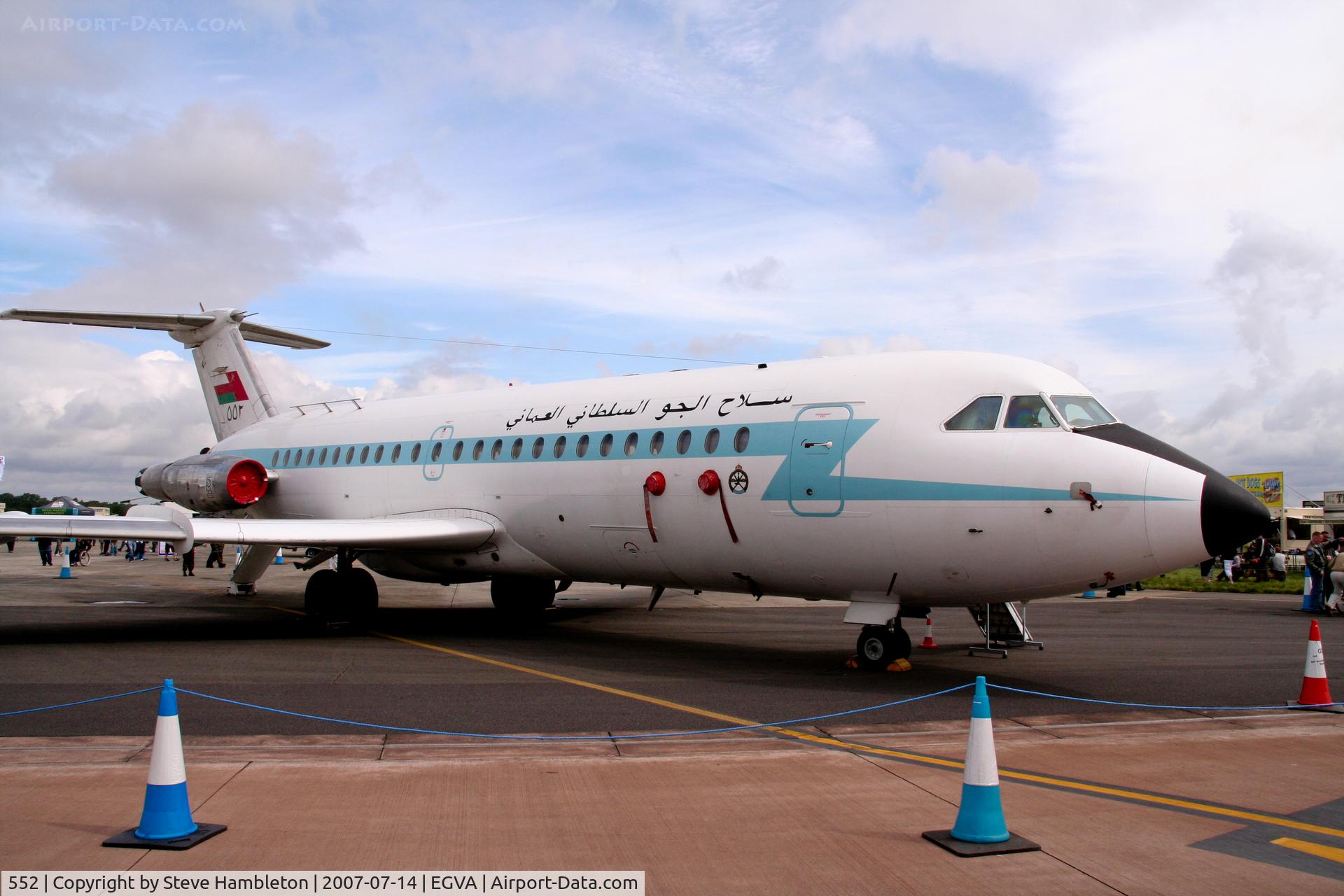 552, 1974 BAC 111-485GD One-Eleven C/N BAC.249, Oman Government BAC 111 at Royal International Air Tattoo