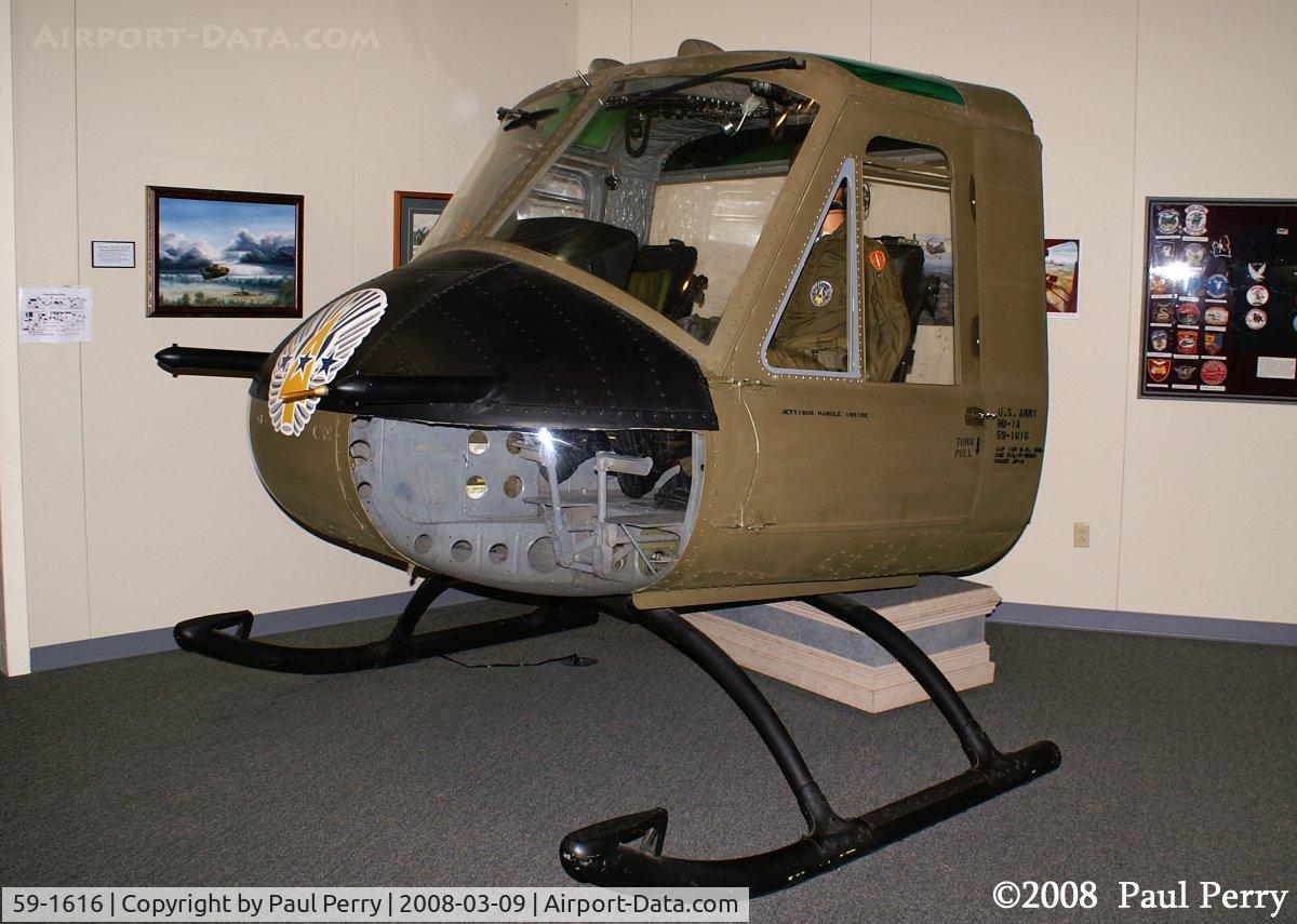 59-1616, 1959 Bell UH-1A Iroquois C/N 75, At least the nose of this early Huey is still around