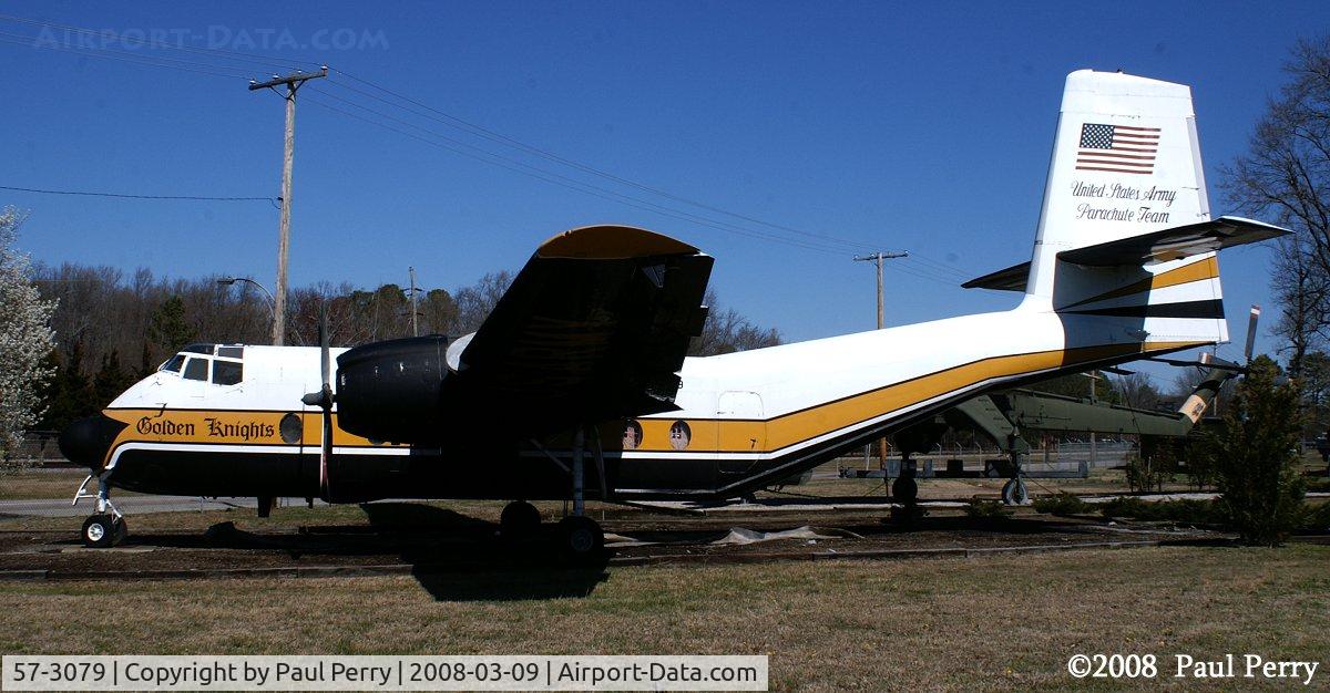 57-3079, 1957 De Havilland Canada YC-7A Caribou (YAC-1\YCV-2A) C/N 005, Displayed now at Fort Eustis, in Virginia