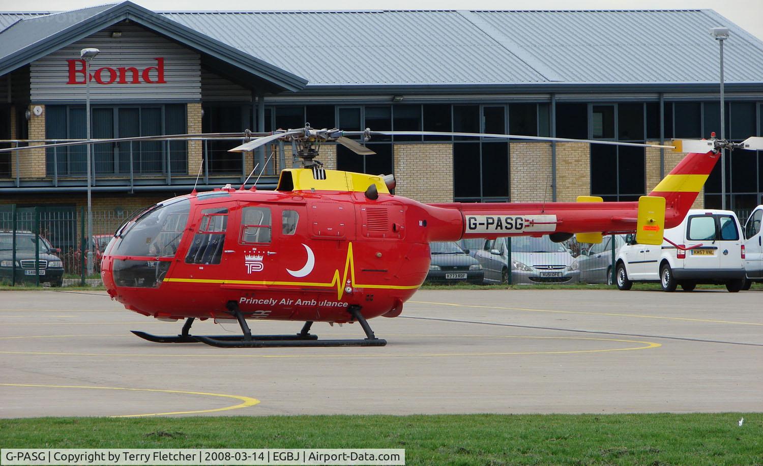 G-PASG, 1990 MBB Bo.105DBS-4 C/N S-819, Bolkow Bo 105 in a new colour scheme