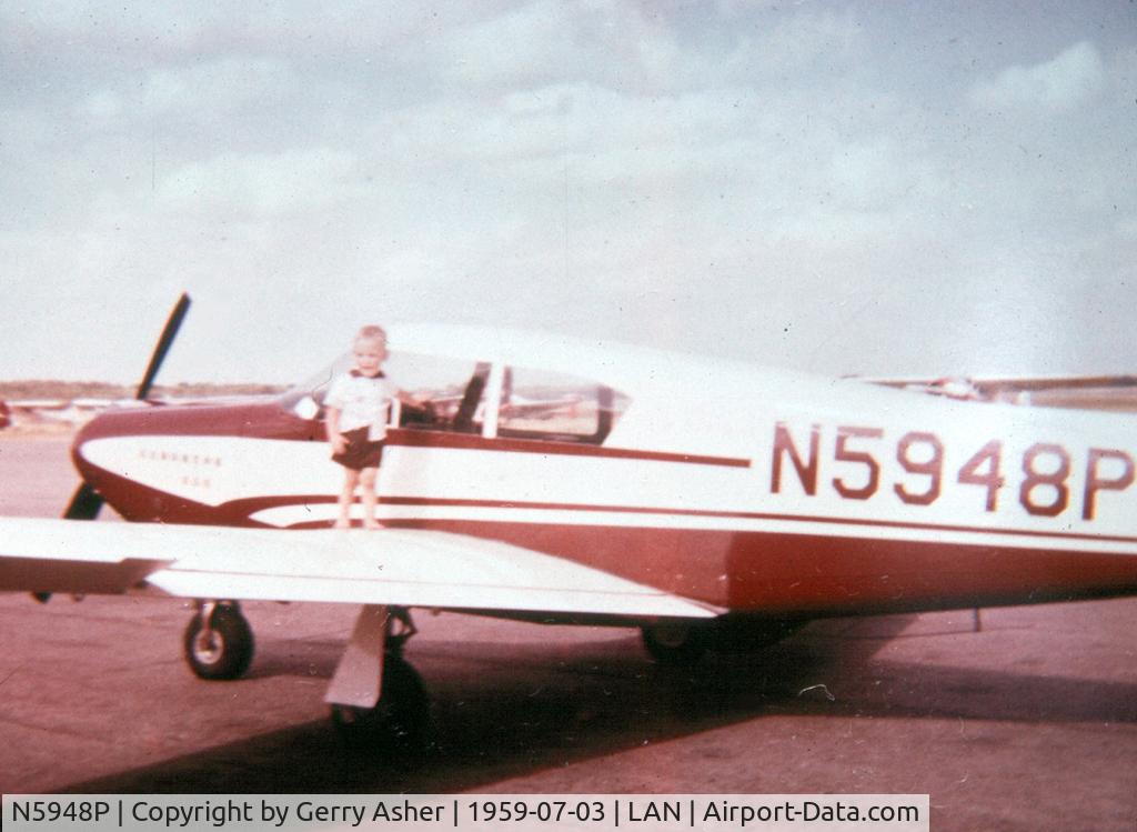 N5948P, 1959 Piper PA-24-250 Comanche C/N 24-1039, Dad was checked out in this bird on the way to his commercial rating on 3 July 1959.