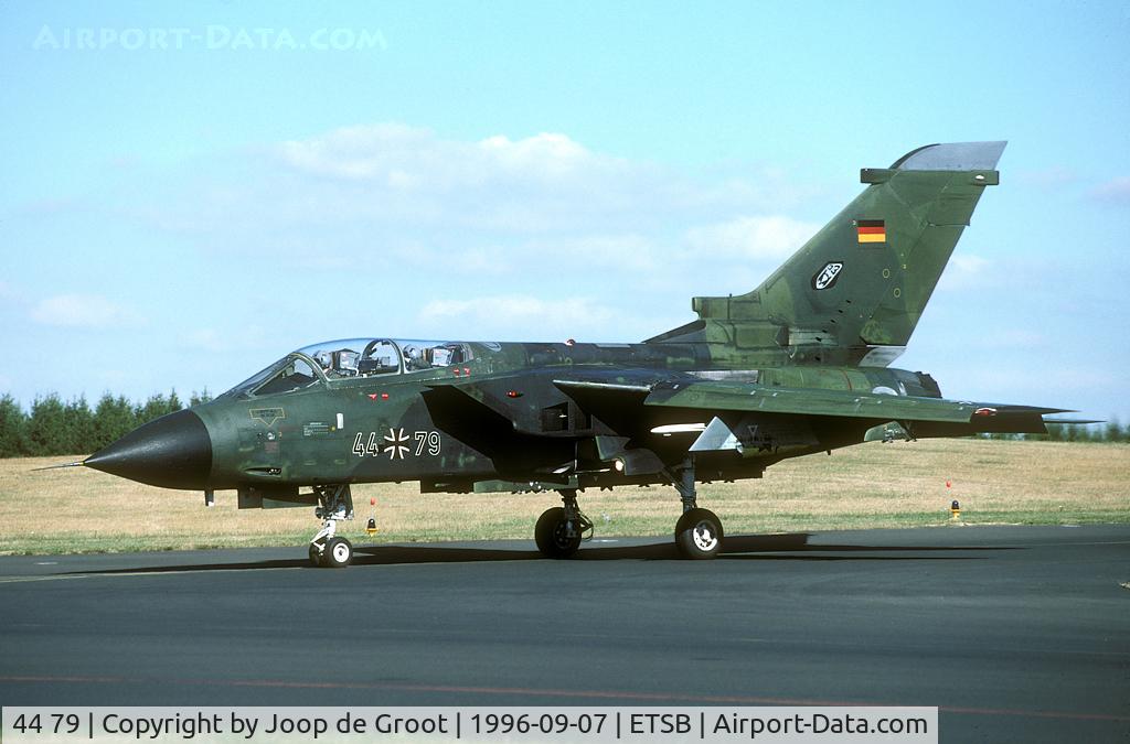 44 79, Panavia Tornado IDS C/N 454/GS132/4179, This Tornado was one of few active aircraft during the 1996 air show at Büchel.