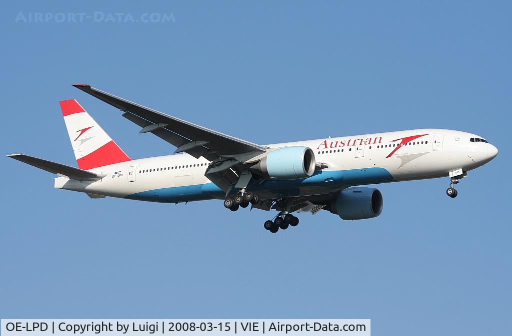OE-LPD, 2006 Boeing 777-2Z9/ER C/N 35960, Austrian 777-200