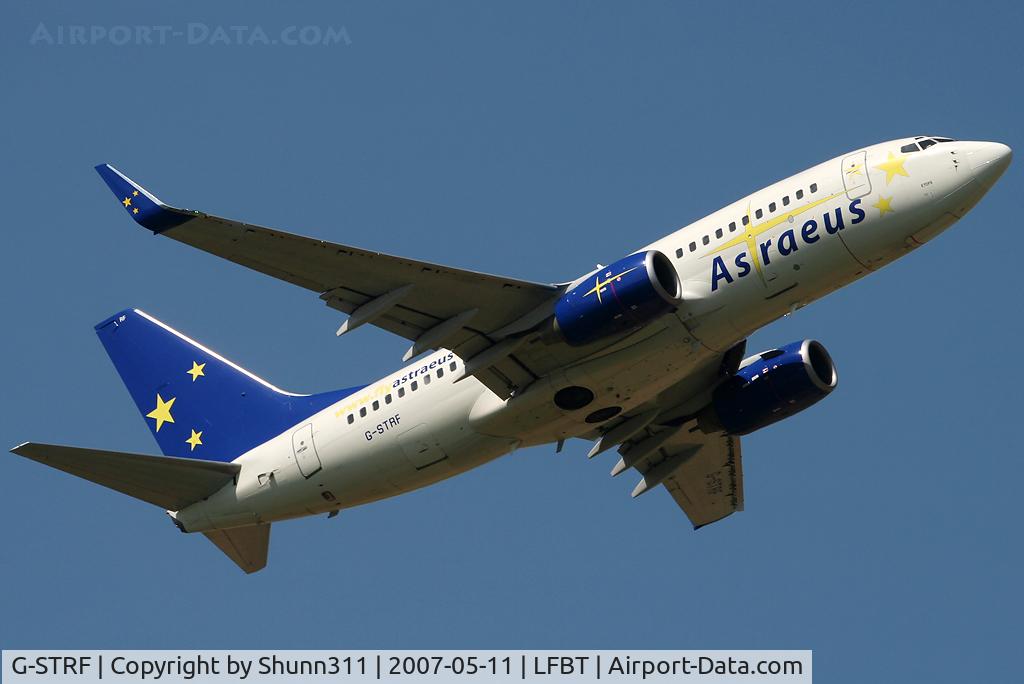 G-STRF, 2002 Boeing 737-76N C/N 29885, Take off rwy 02