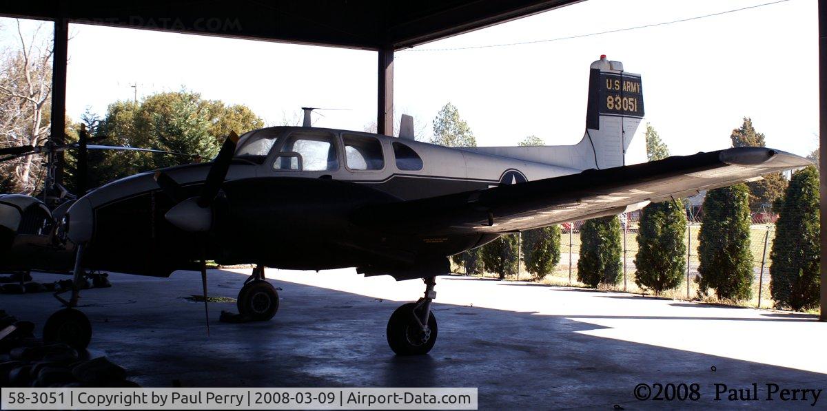 58-3051, 1958 Beech U-8D Seminole C/N RLH-52, The sun overwhelms her now, just as the years had